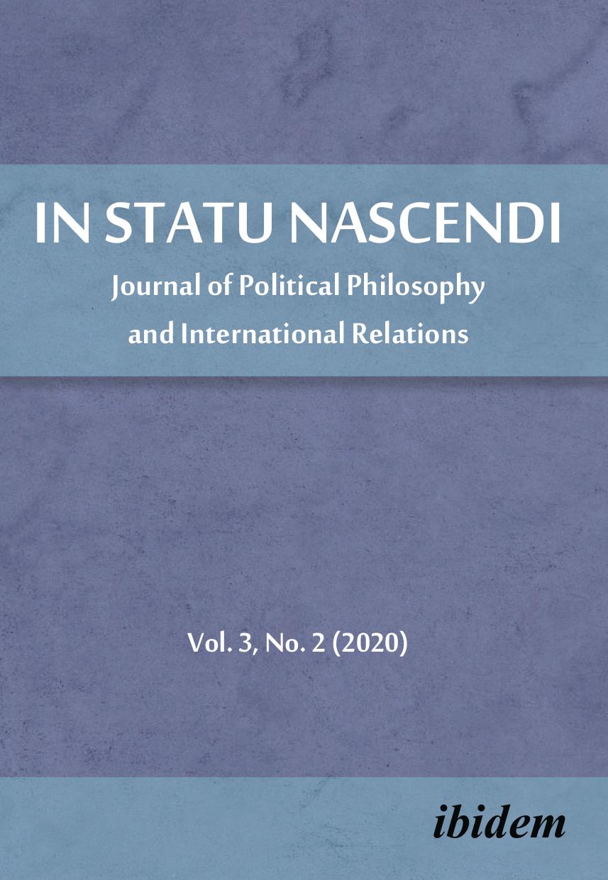 In Statu Nascendi : Journal of Political Philosophy and International Relations    2020/2 by unknow