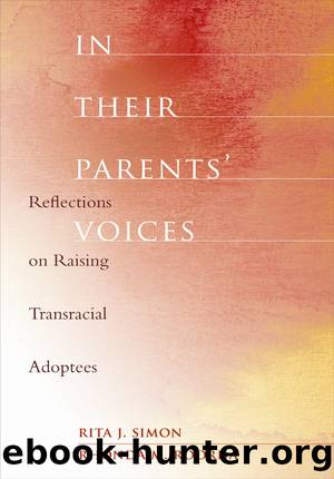 In Their Parents' Voices by Rita Simon Rhonda Roorda