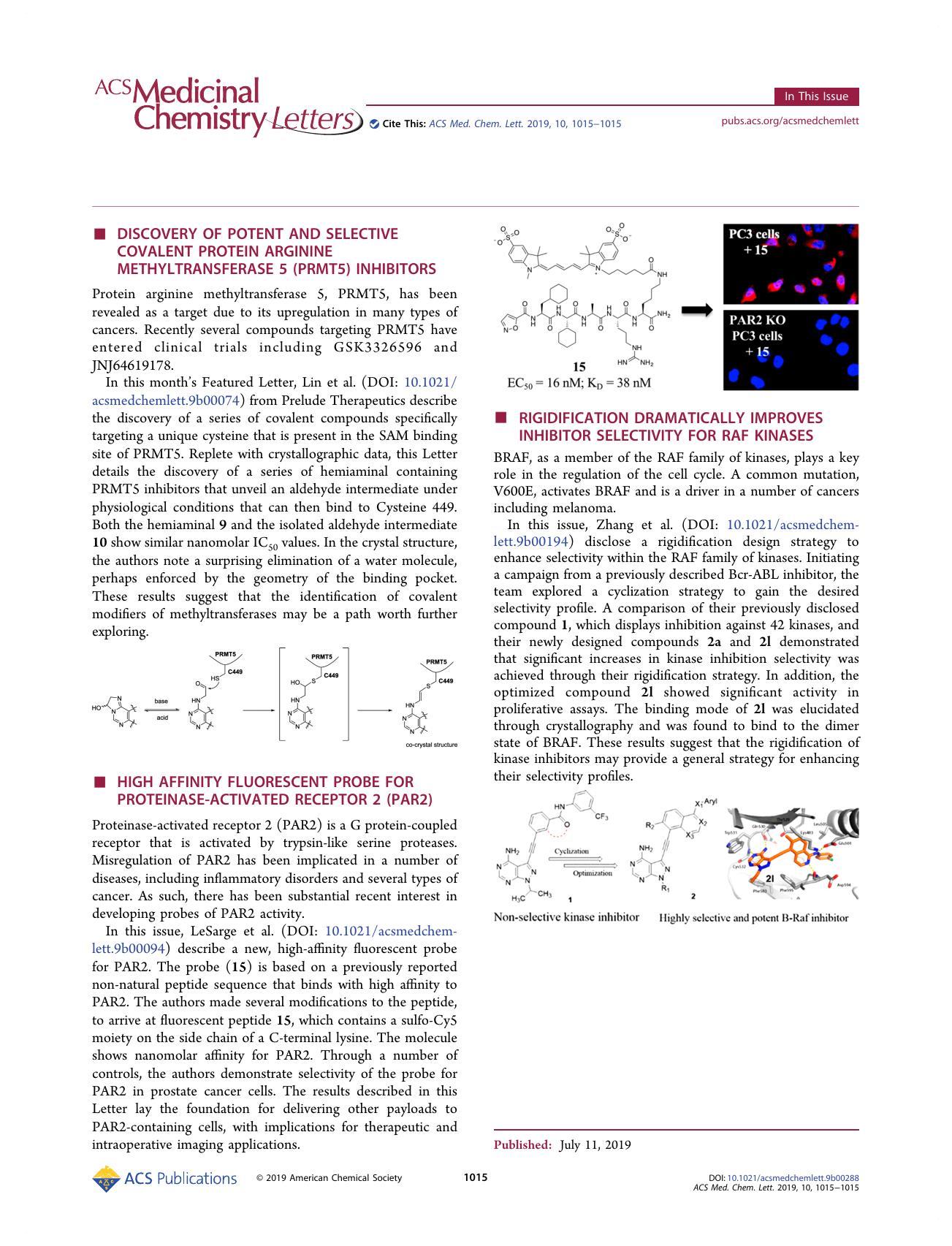 In This Issue, Volume 10, Issue 7 by Ashley M. Adams; Terry W. Moore & Terry W. Moore