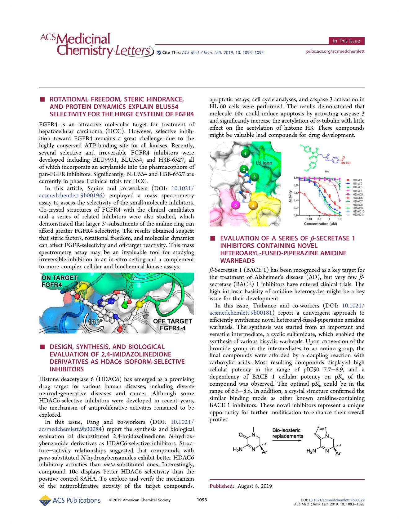 In This Issue, Volume 10, Issue 8 by Zhengqiu Li