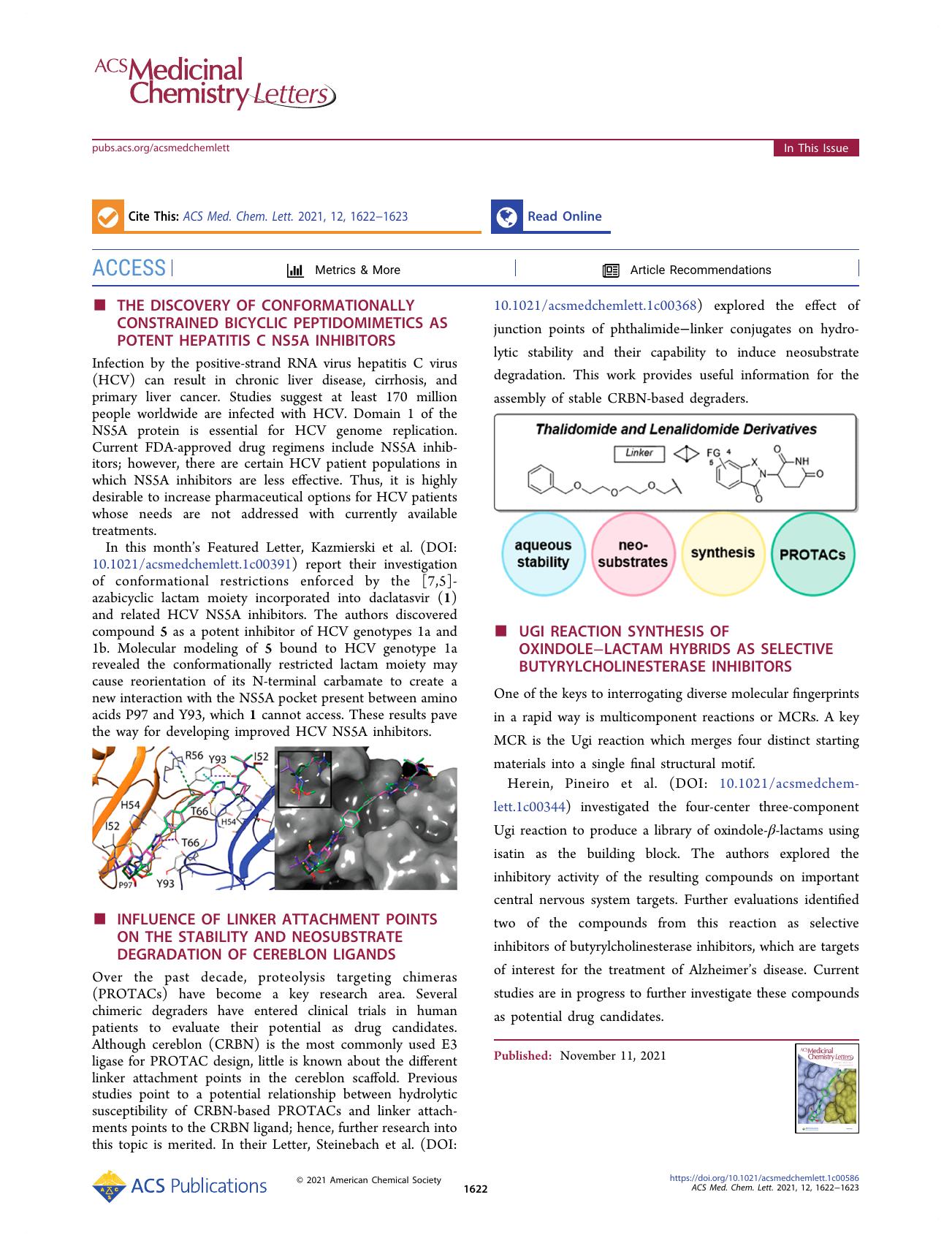 In This Issue, Volume 12, Issue 11 by Zhengqiu Li