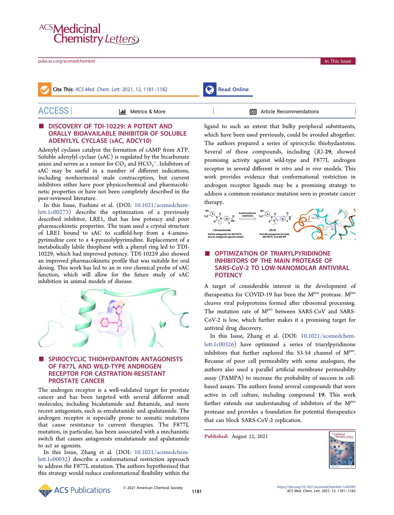 In This Issue, Volume 12, Issue 8 by Terry W. Moore