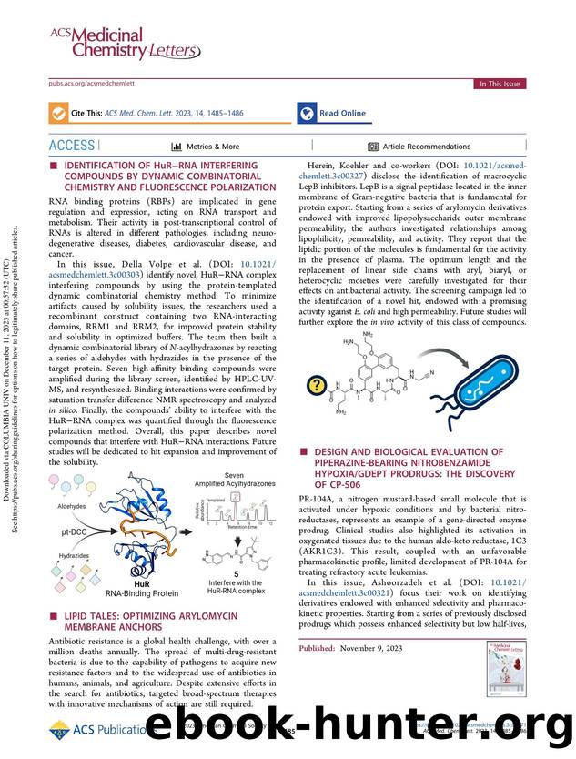 In This Issue, Volume 14, Issue 11 by Annalaura Brai