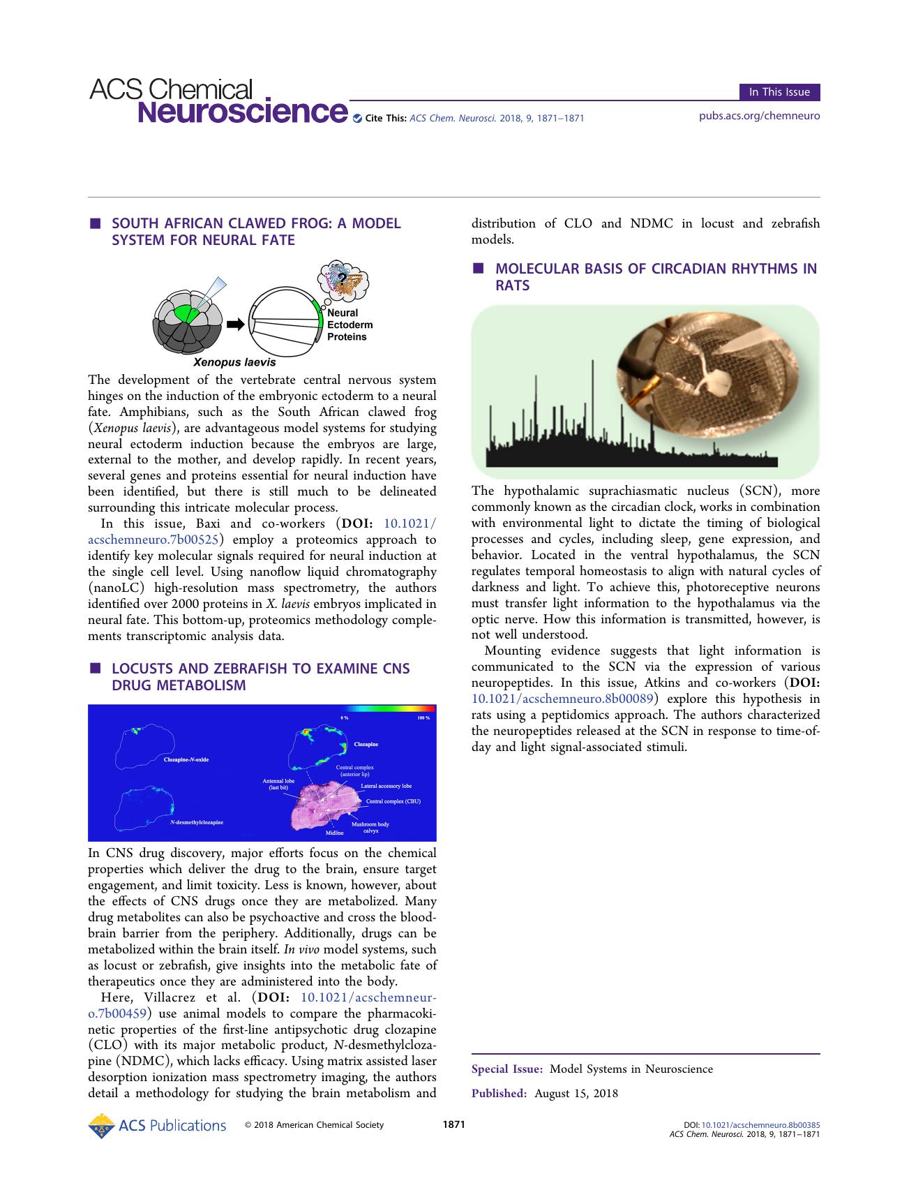In This Issue, Volume 9, Issue 8 by Alyson G. Weidmann