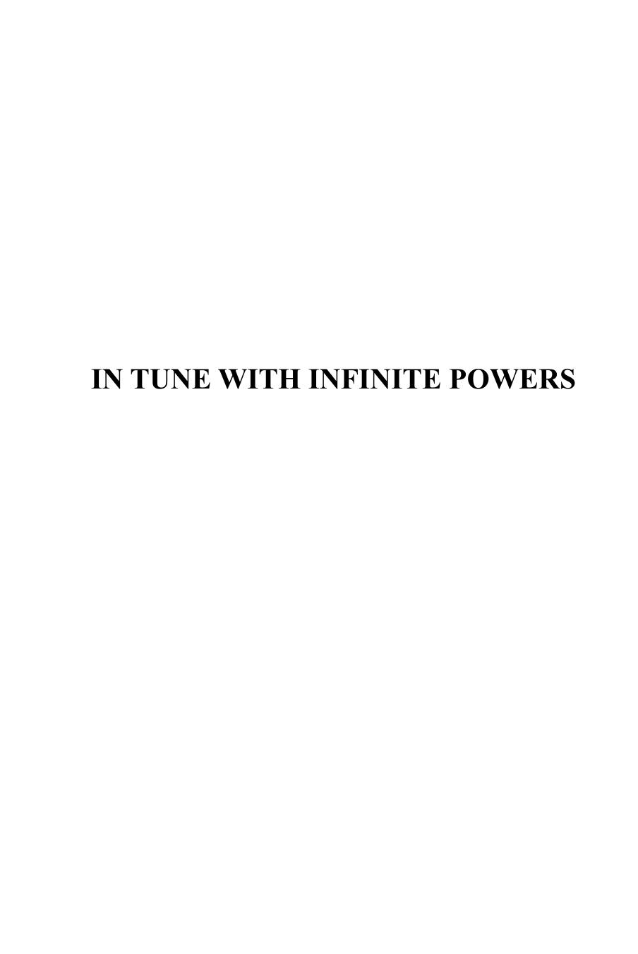 In Tune with Infinite Powers by Tony Talmage