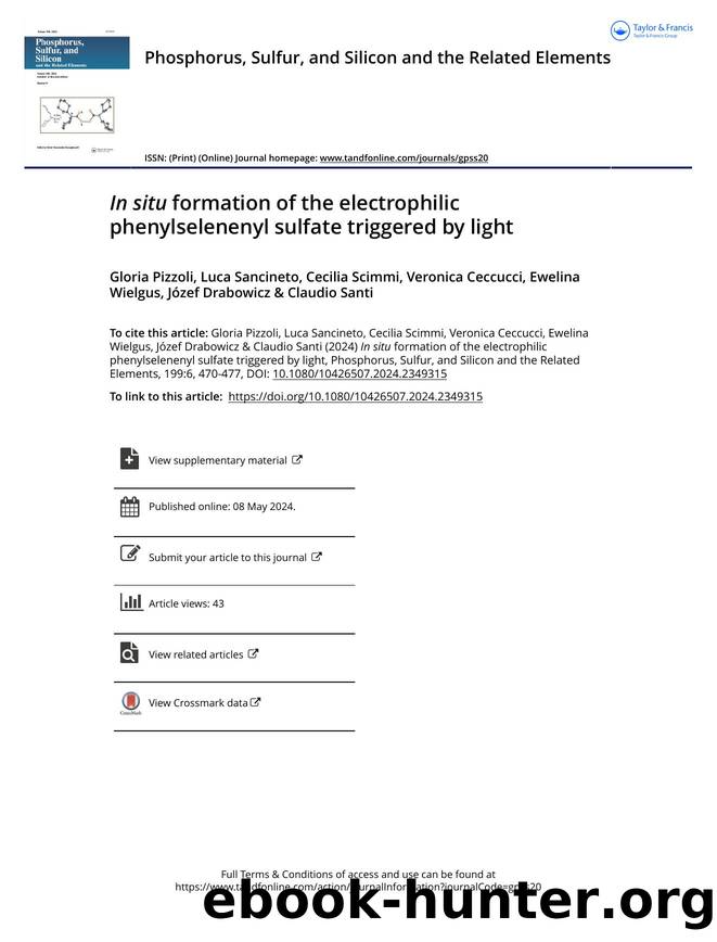 In situ formation of the electrophilic phenylselenenyl sulfate triggered by light by unknow