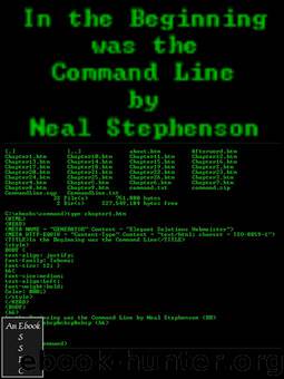 In the Beginning was the Command Line by Neal Stephenson & Ken Mattern eBook creation