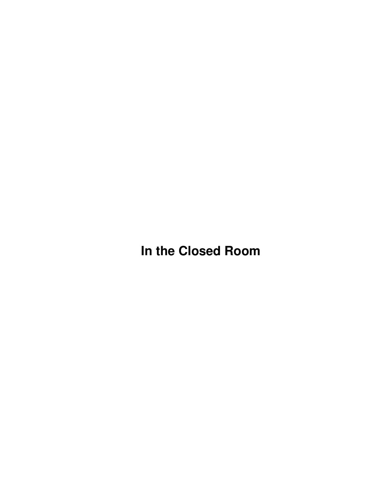 In the Closed Room by Unknown