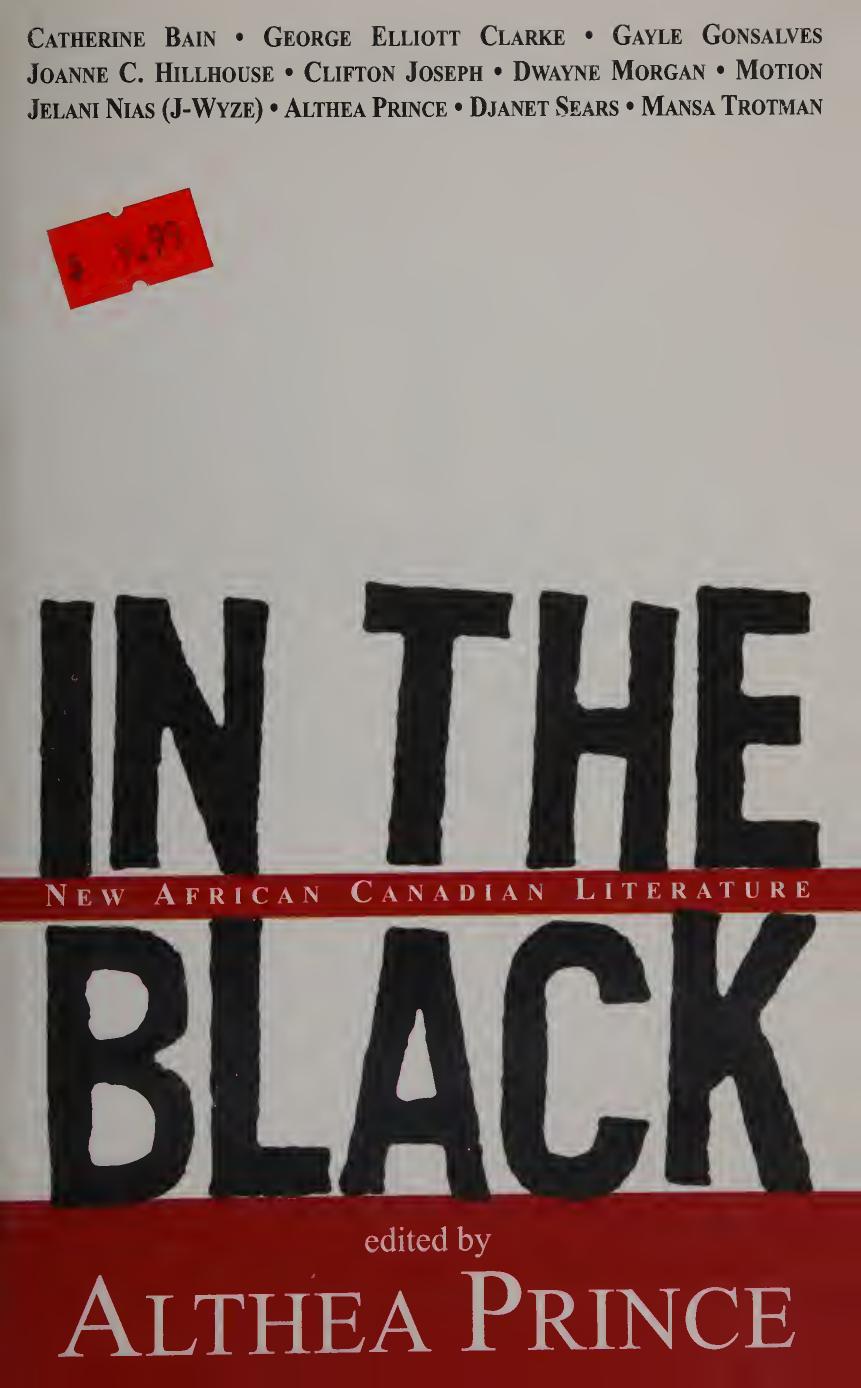 In the black : new African Canadian literature by Unknown
