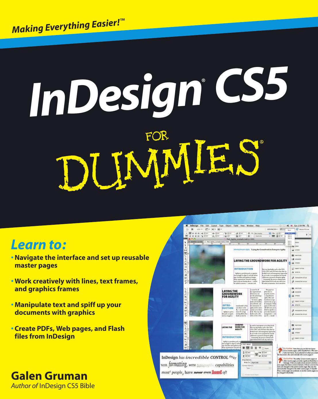 InDesign CS5 For Dummies by Galen Gruman
