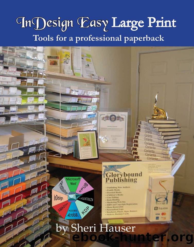 InDesign Easy Large Print: Tools for a professional paperback by Hauser Sheri
