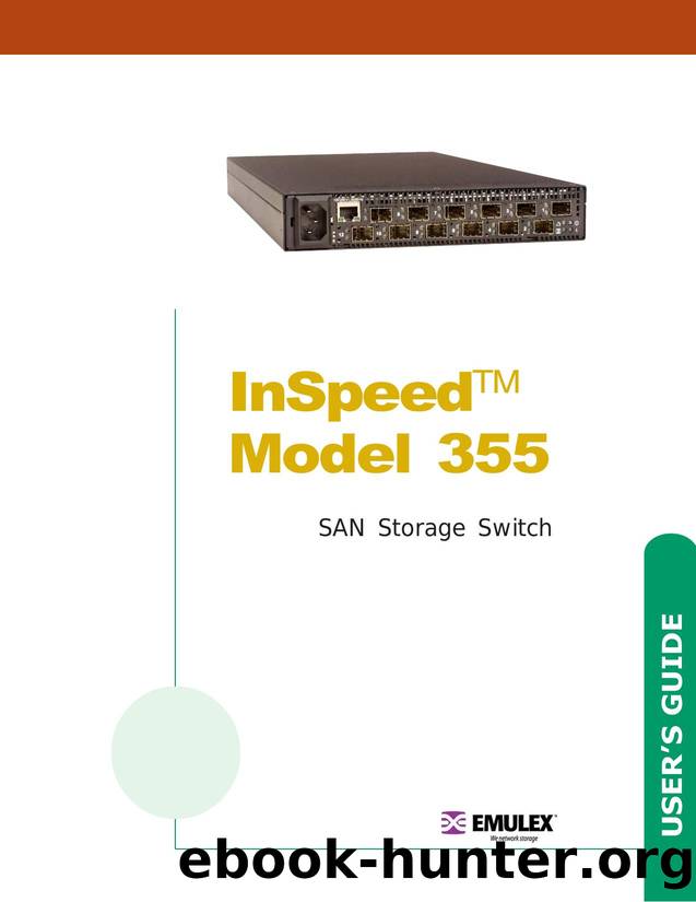 InSpeed SAN Storage Switch Model 355 Manual for Apple by Emulex Corporation