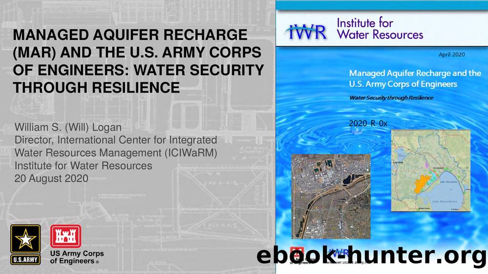 Incorporating Managed Aquifer Recharge into the USACE Planning Process by Unknown