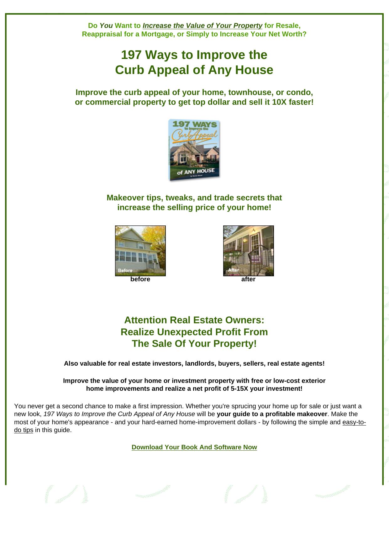 Increase The Curb Appeal Of Any House. by Best of Kuszter's Collection