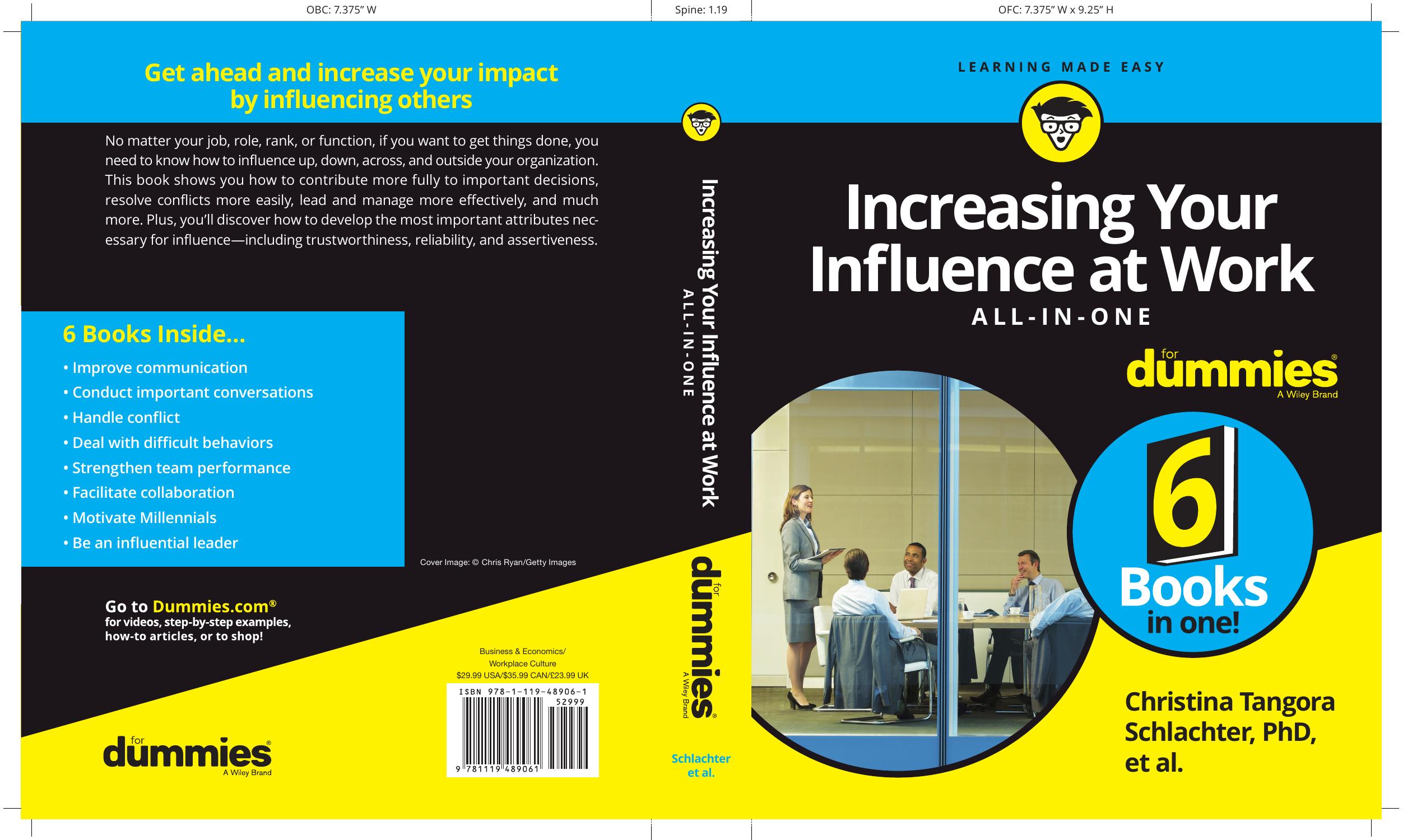 Increasing Your Influence At Work All-In-One For Dummies by Unknown