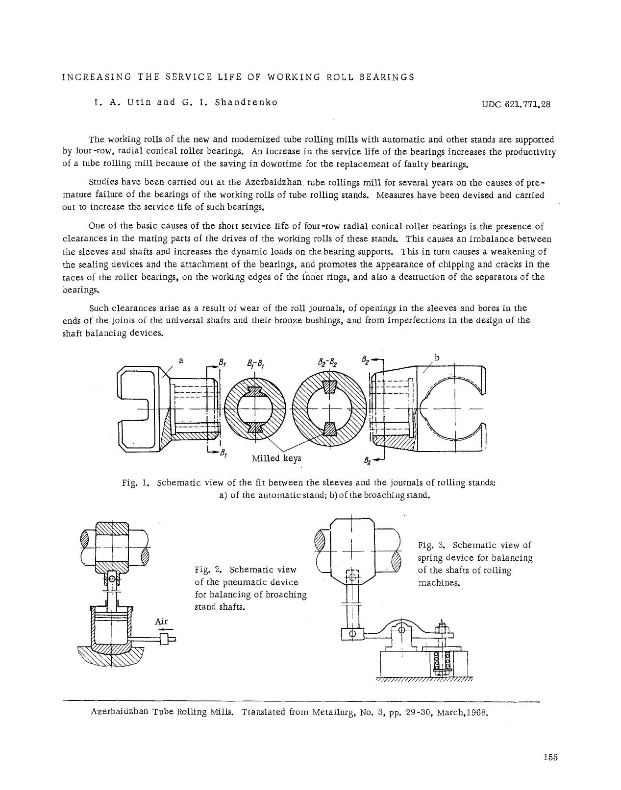 Increasing the service life of working roll bearings by Unknown