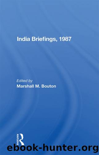 India Briefing, 1987 by Marshall M. Bouton
