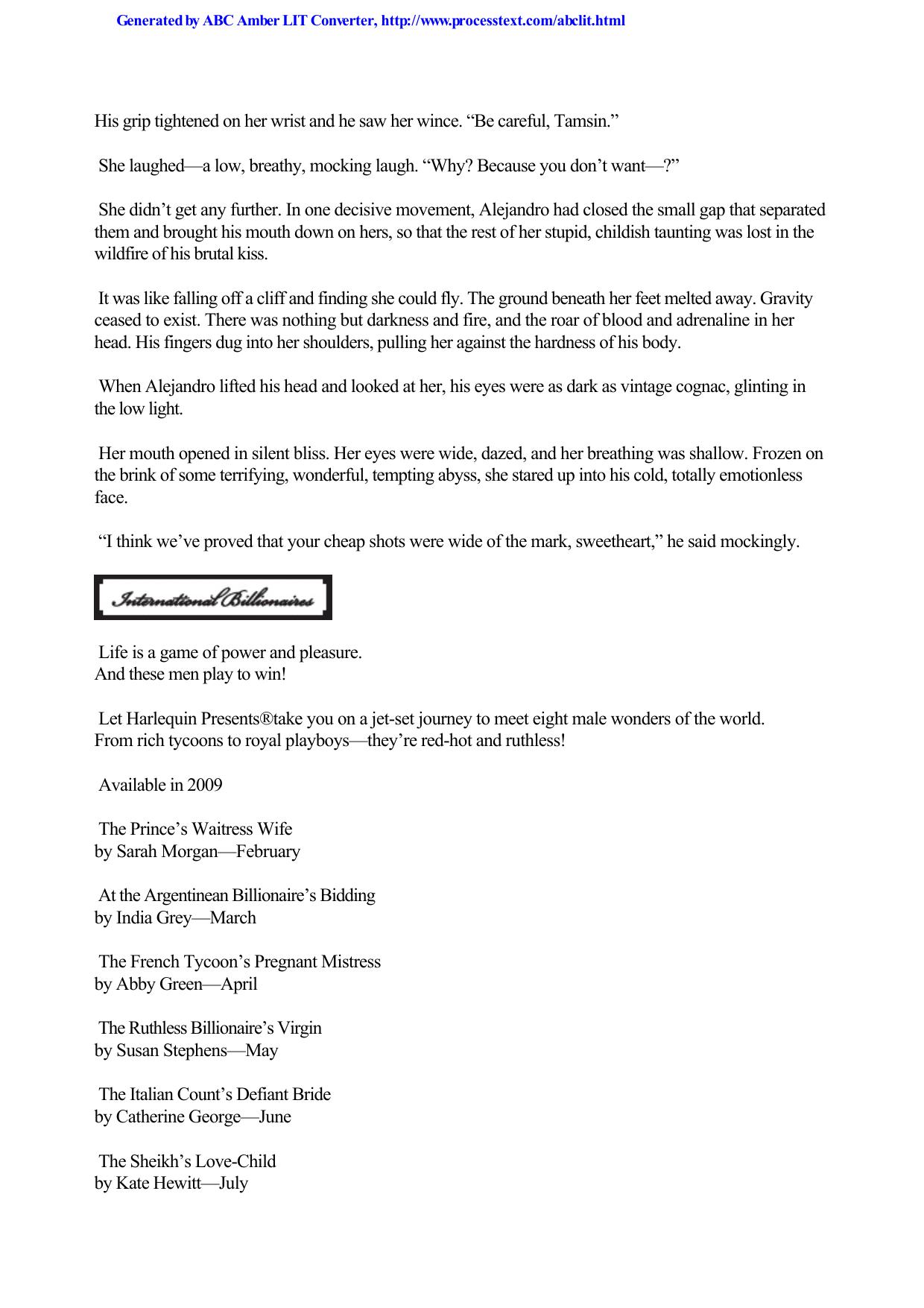 India Grey by At the Argentinean Billionaire's Bidding