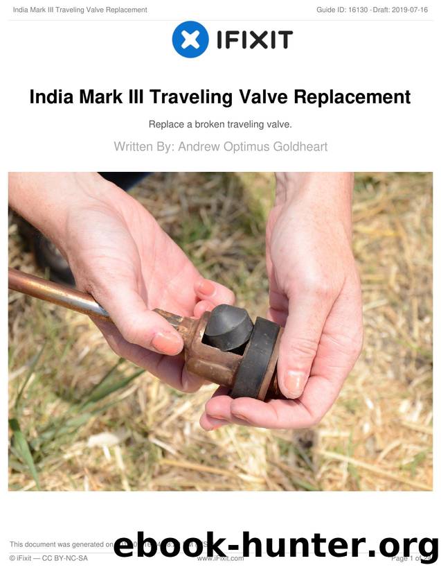 India Mark III Traveling Valve Replacement by Unknown