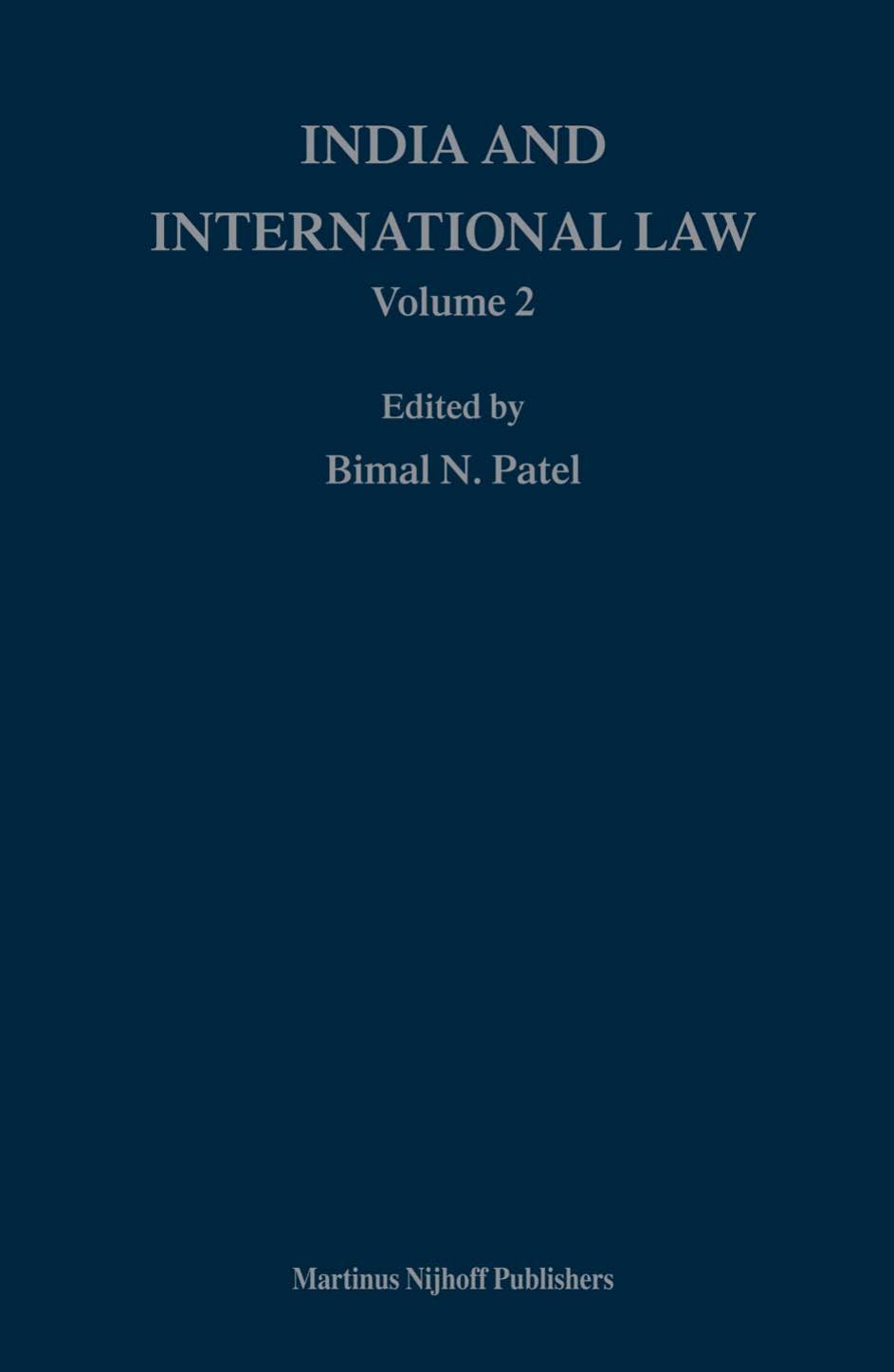 India and International Law by Bimal N. Patel