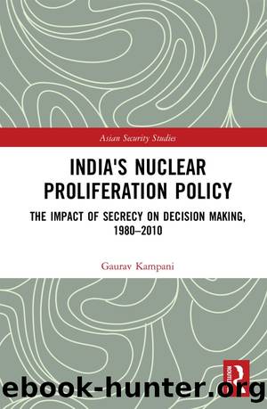 India's Nuclear Proliferation Policy: The Impact of Secrecy on Decision Making, 1980-2010 by Gaurav Kampani