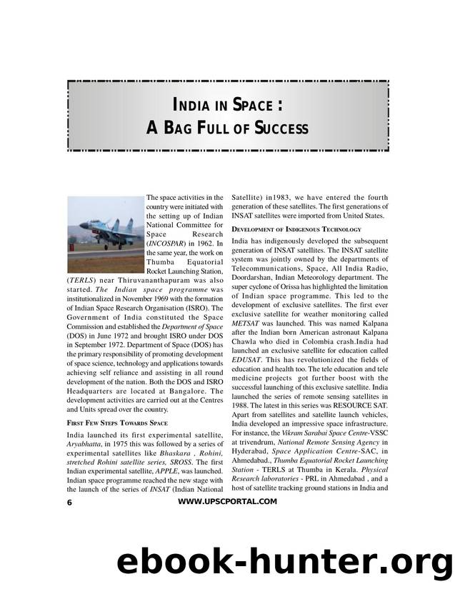 India-in-Space-a-Bag-Full-of-Success-September-2011 by Stephan Huck