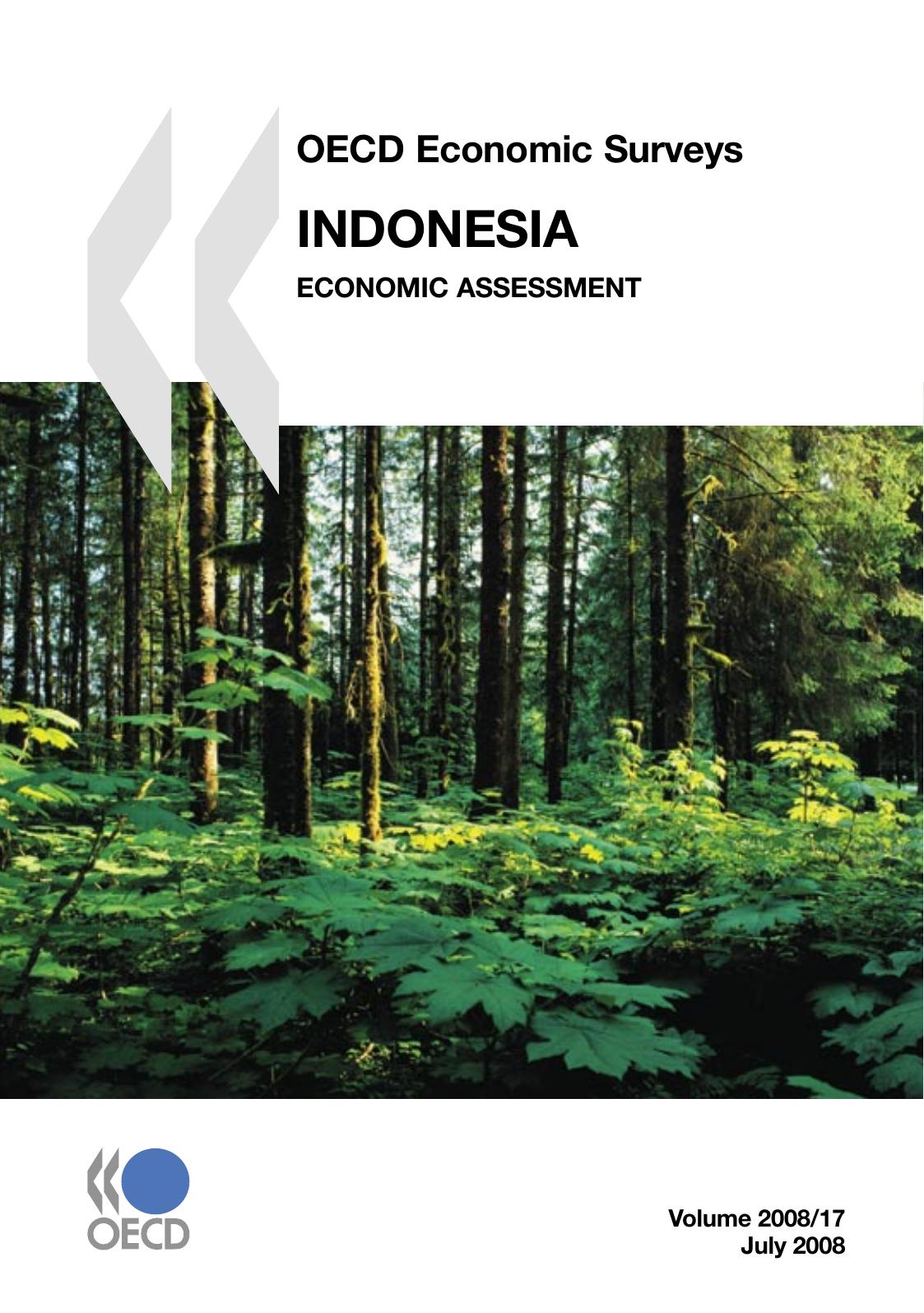Indonesia : economic assessment : [special features: investment climate labour market]. by OECD