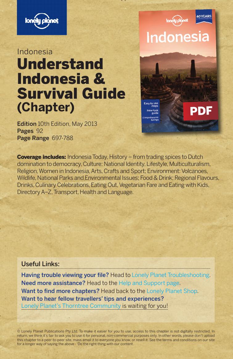 Indonesia - Understand Indonesia & Survival Guide (Chapter) by Lonely Planet