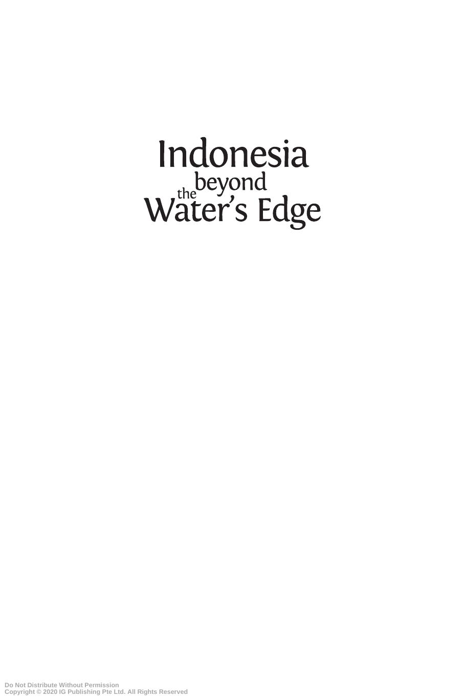 Indonesia beyond the Water's Edge: Managing an Archipelagic State by Robert Cribb (editor) Michele Ford (editor)