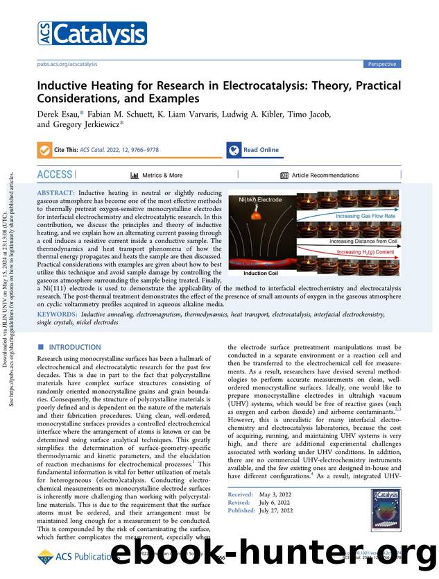 Inductive Heating for Research in Electrocatalysis: Theory, Practical Considerations, and Examples by Derek Esau Fabian M. Schuett K. Liam Varvaris Ludwig A. Kibler Timo Jacob & Gregory Jerkiewicz