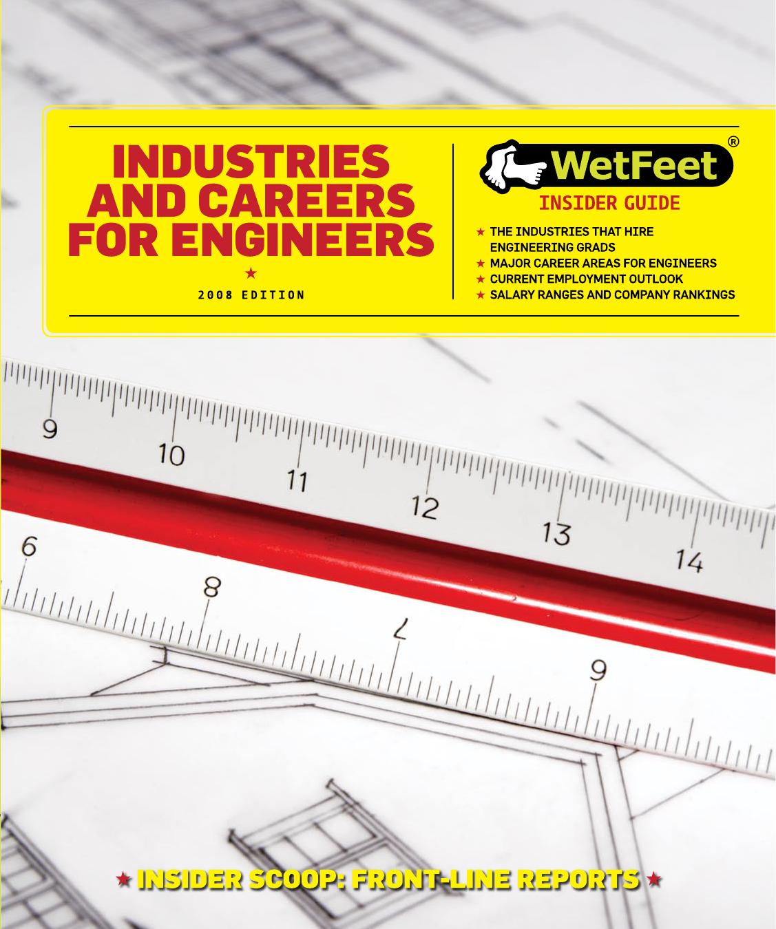 Industries and Careers for Engineers by WetFeet