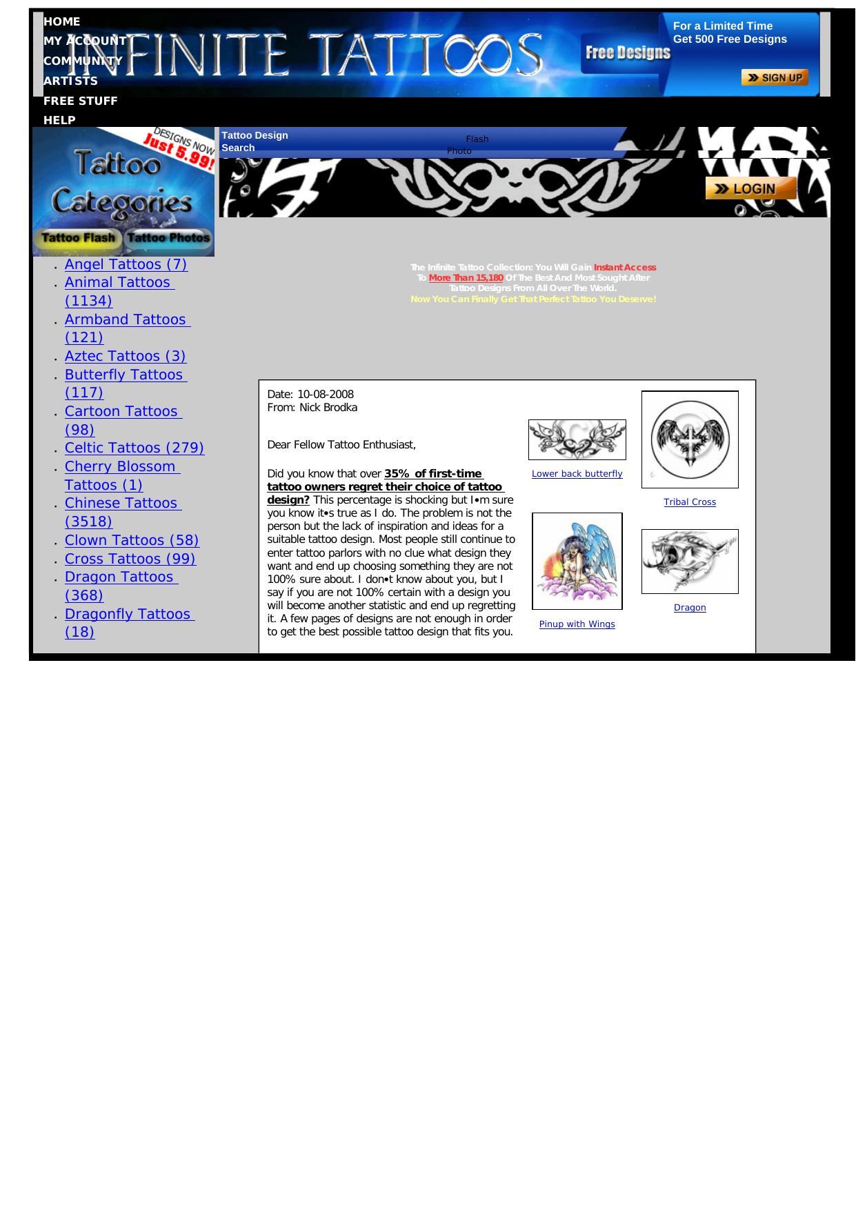 Infinite Tattoos- Best Converting Tattoo Website! by Best of Kuszter's Collection