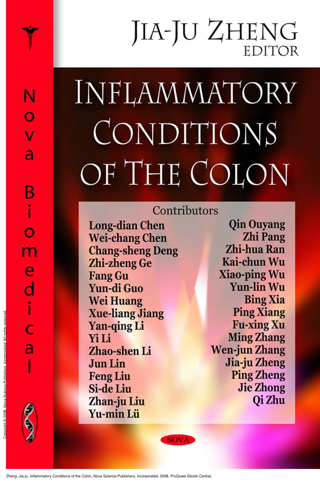 Inflammatory Conditions of the Colon by Jia-ju Zheng