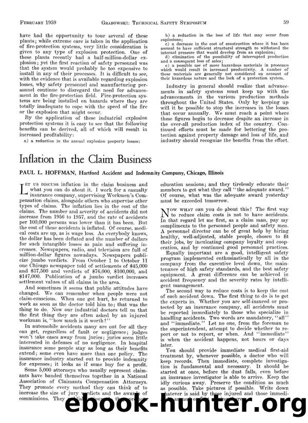 Inflation in the claim business by Unknown