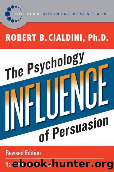Influence by Robert B. Cialdini PhD