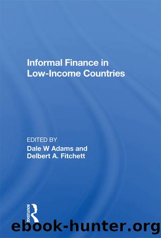 Informal Finance In Low-income Countries by Dale W Adams Robert E. Hunter