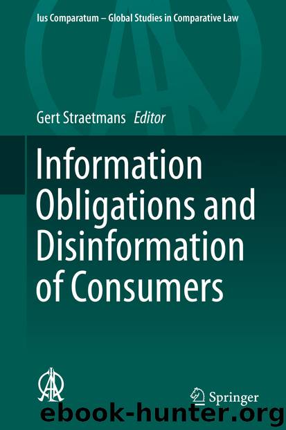 Information Obligations and Disinformation of Consumers by Gert Straetmans