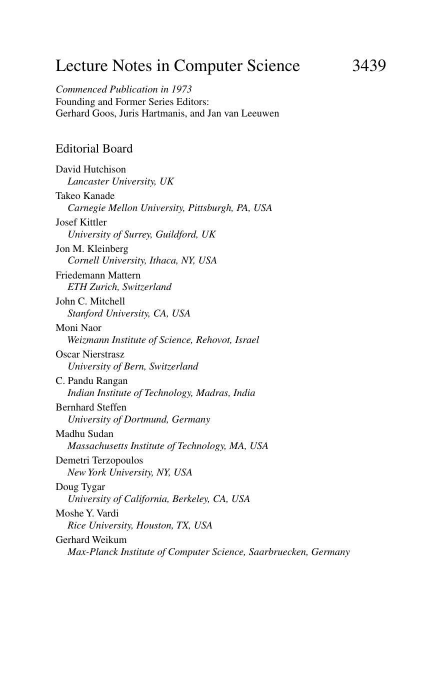 Information Security Practice and Experience: First International Conference, ISPEC 2005, Singapore, April 11-14, 2005. Proceedings by unknow
