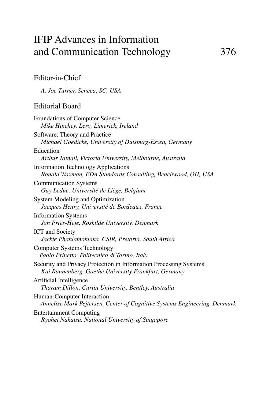 Information Security and Privacy Research: 27th IFIP TC 11 Information Security and Privacy Conference, SEC 2012, Heraklion, Crete, Greece, June 4-6, 2012. Proceedings by unknow