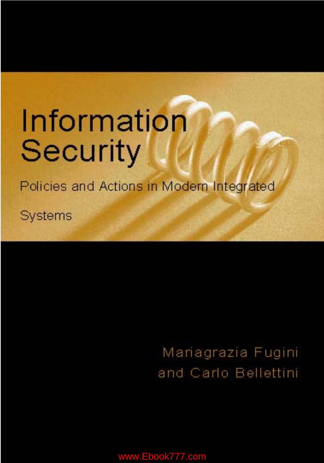 Information Security: Policies and Actions in Modern Integrated Systems by Team DDU