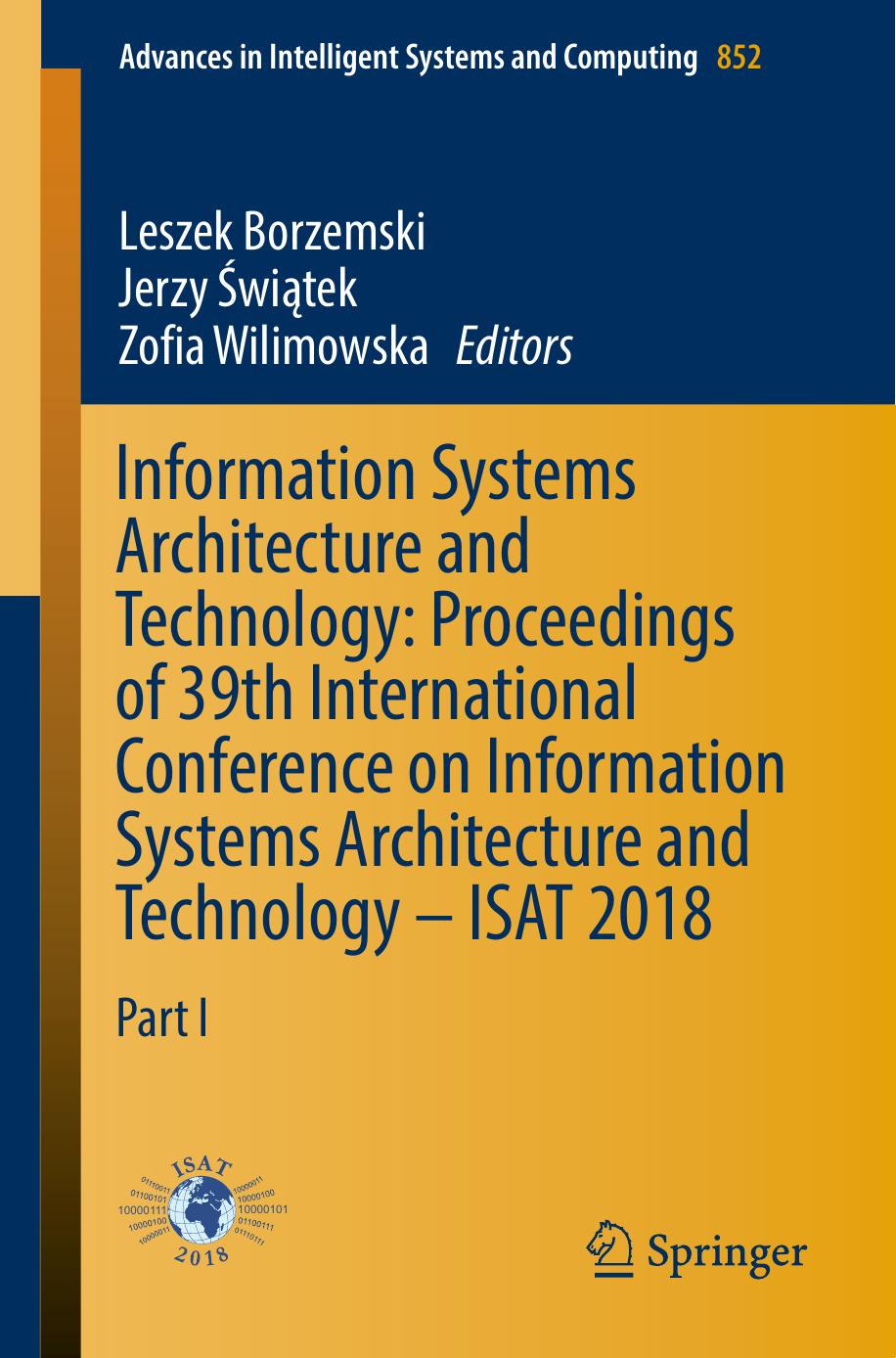 Information Systems Architecture and Technology by Unknow