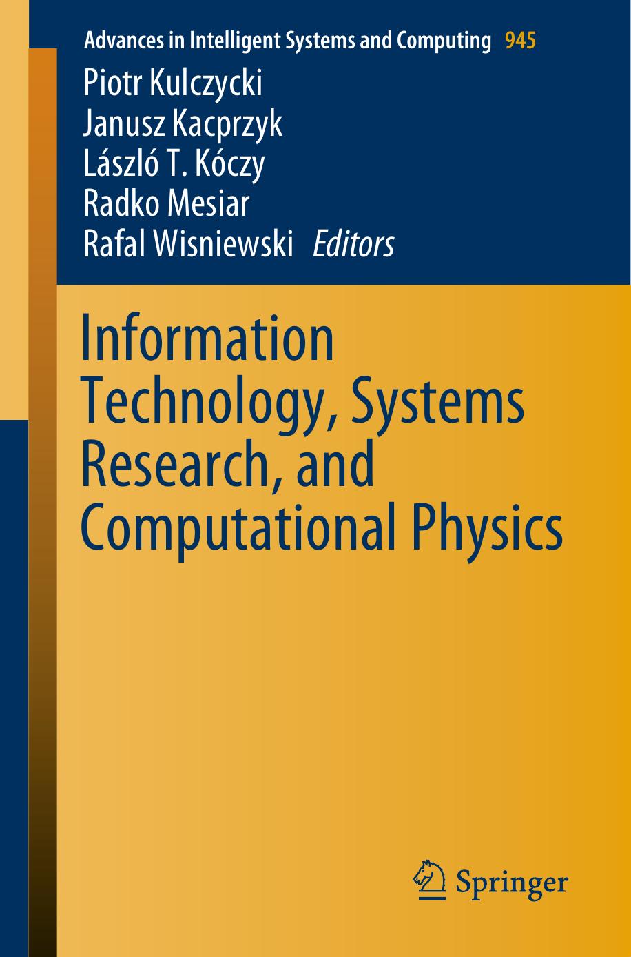 Information Technology, Systems Research, and Computational Physics by Unknow