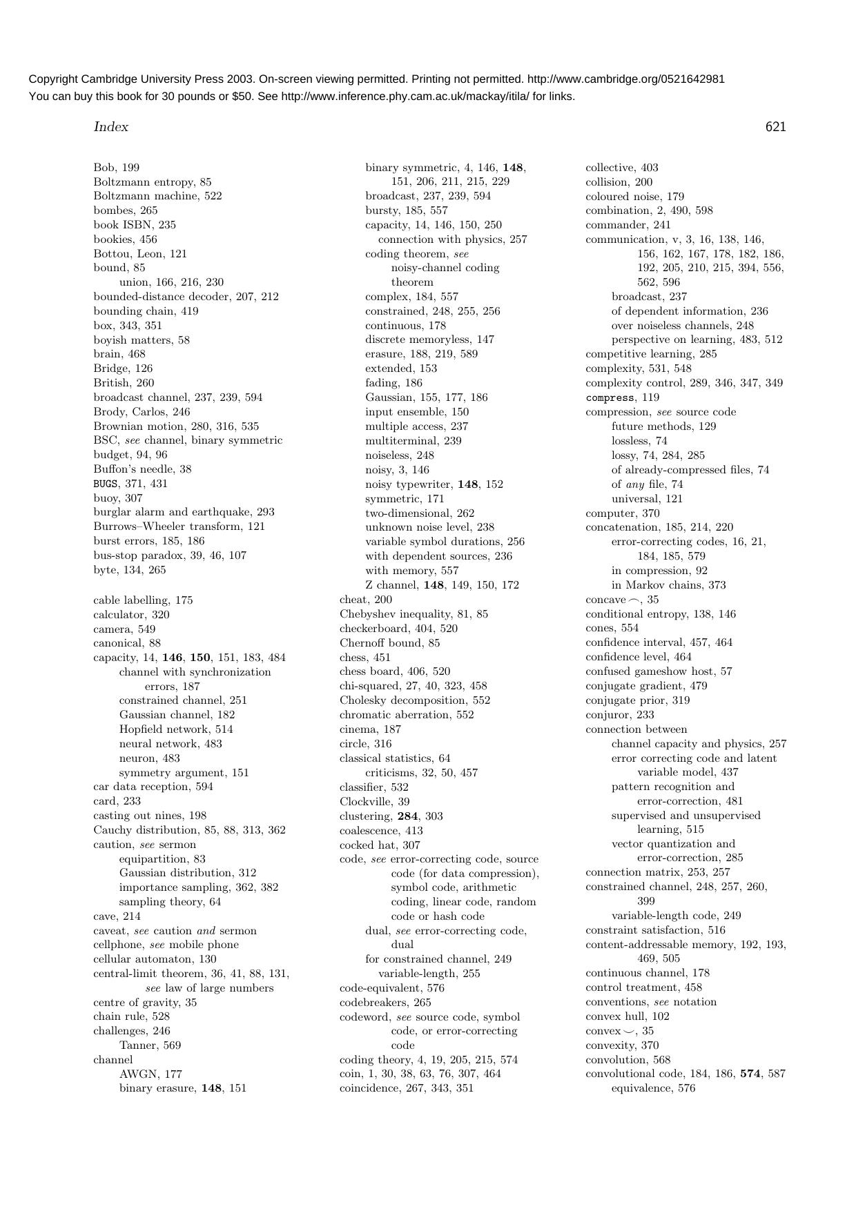 Information Theory, Inference and Learning Algorithms [solutions manual] by David J. C. MacKay