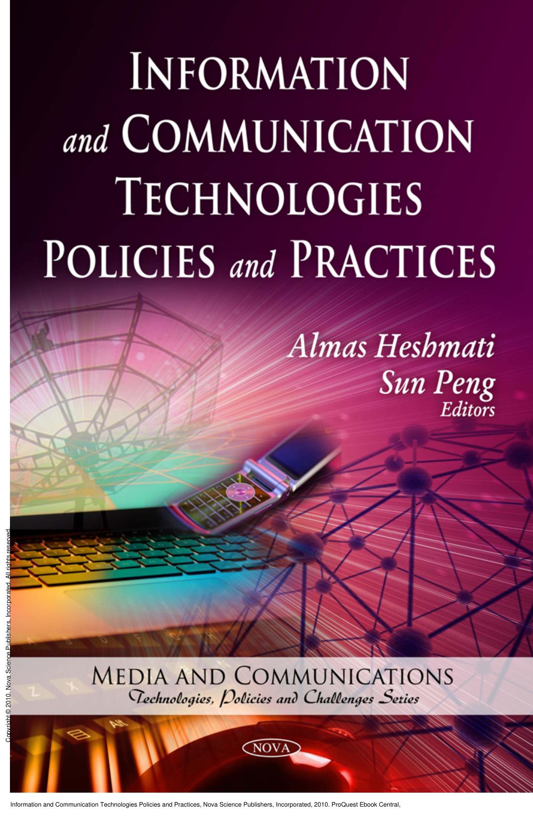 Information and Communication Technologies Policies and Practices by Almas Heshmati; Sun Peng