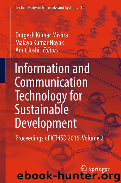 Information and Communication Technology for Sustainable Development by Durgesh Kumar Mishra Malaya Kumar Nayak & Amit Joshi