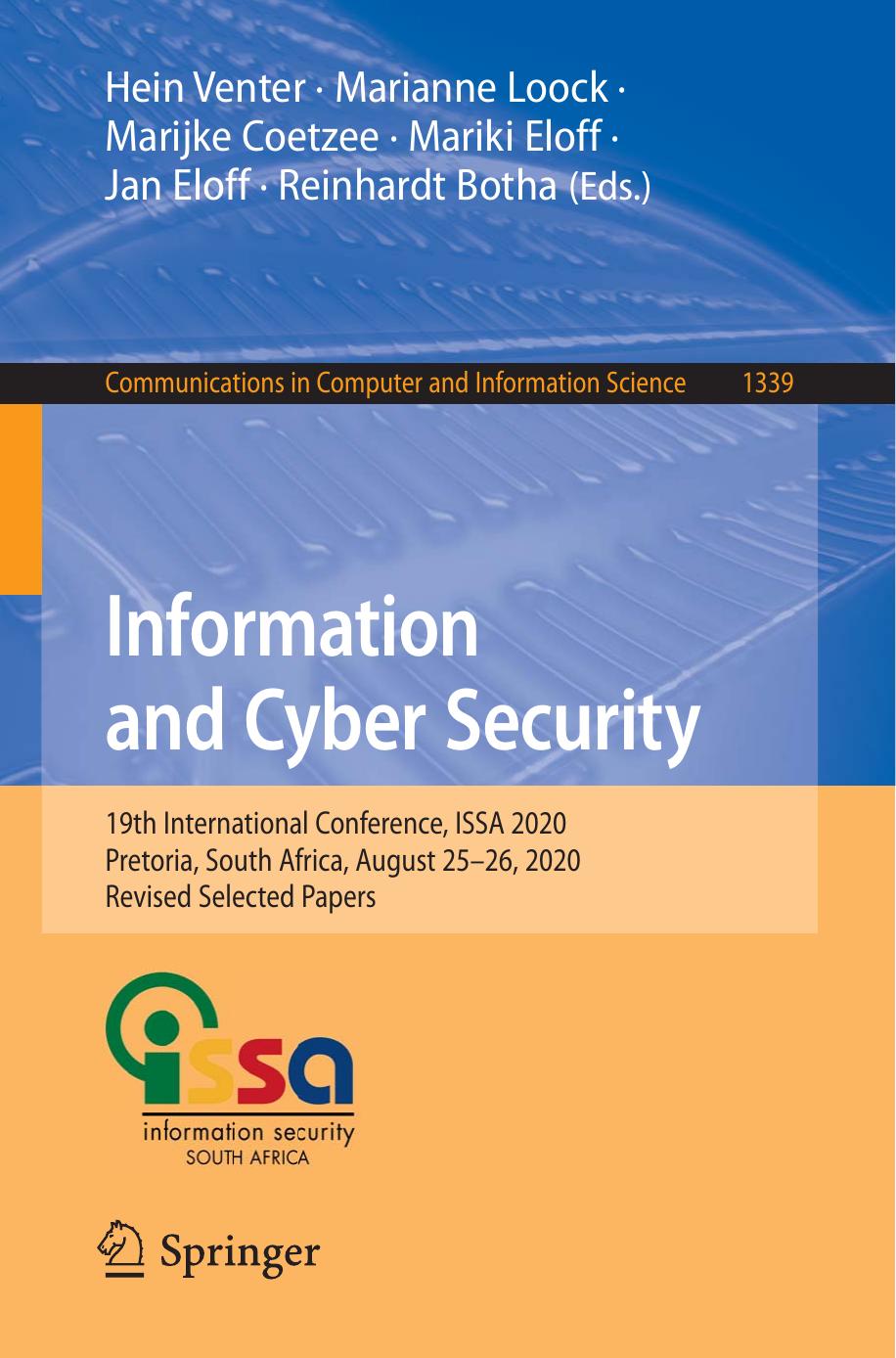 Information and Cyber Security by Unknow
