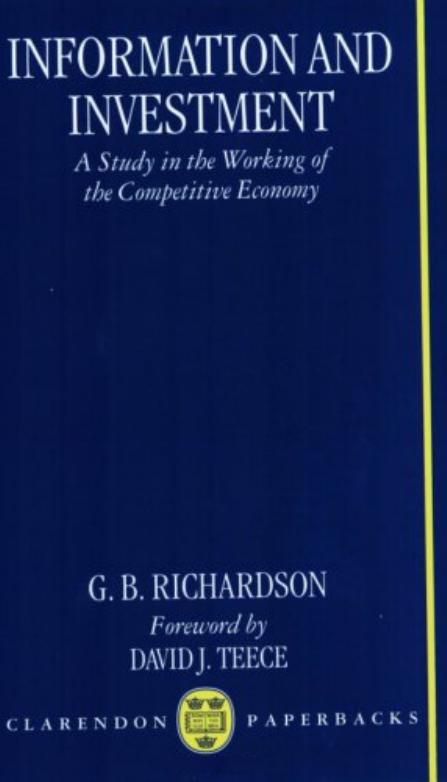 Information and Investment: A Study in the Working of the Competitive Economy by G. B. Richardson
