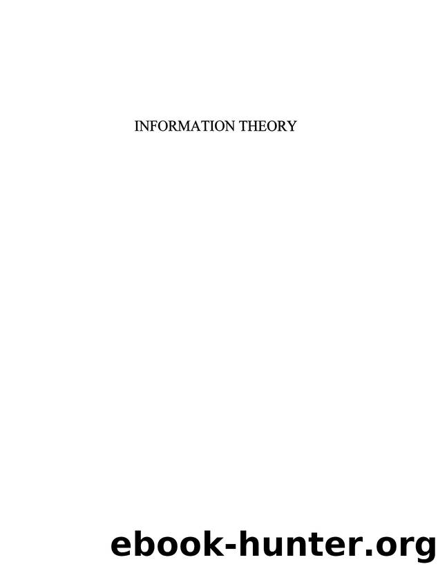 Information theory : 50 years of discovery by 50 Years of Discovery