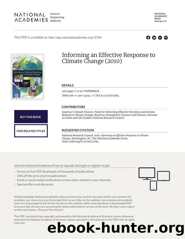 Informing an Effective Response to Climate Change by unknow