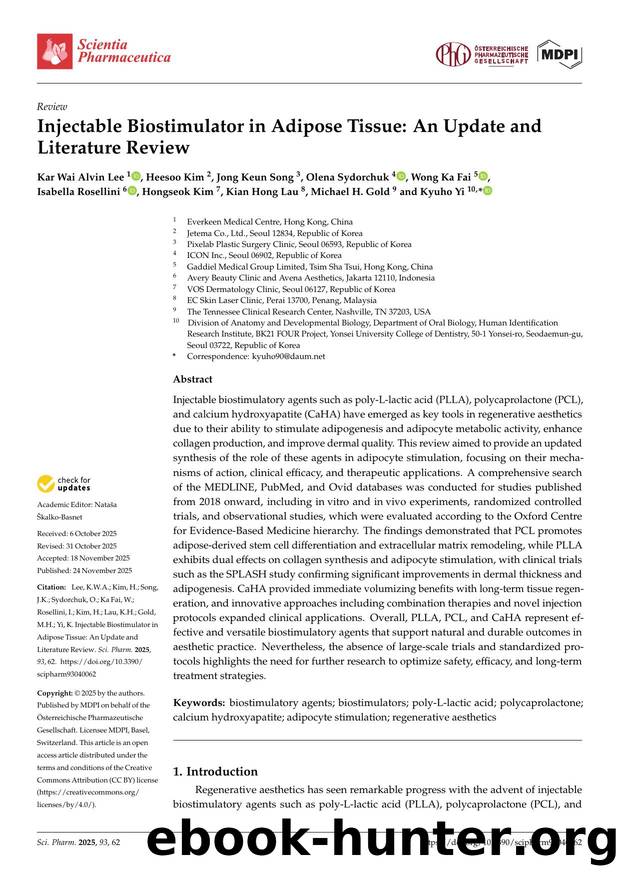 Injectable Biostimulator in Adipose Tissue: An Update and Literature Review by unknow